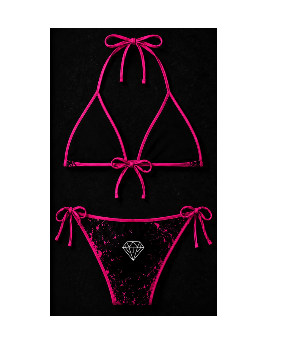 🩷 T.H.C “Pink Ice Diamond” Luxury Bikini Set – Limited Edition 2026 💎