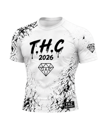 T.H.C White & Black Performance Compression Shirt