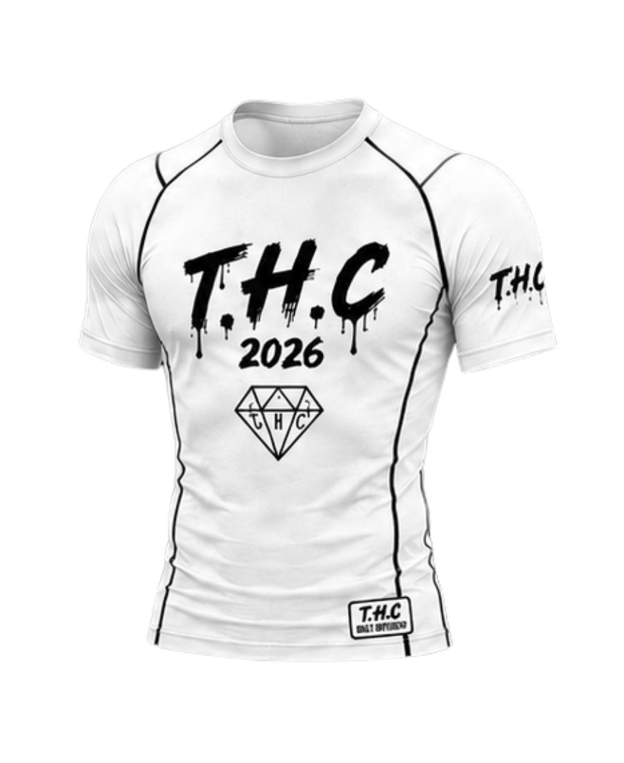 T.H.C “Diamond Performance” Compression Shirt – Limited Edition 2026 💎 (White & Black)