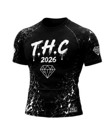 T.H.C White Teal Storm Performance Compression Shirt