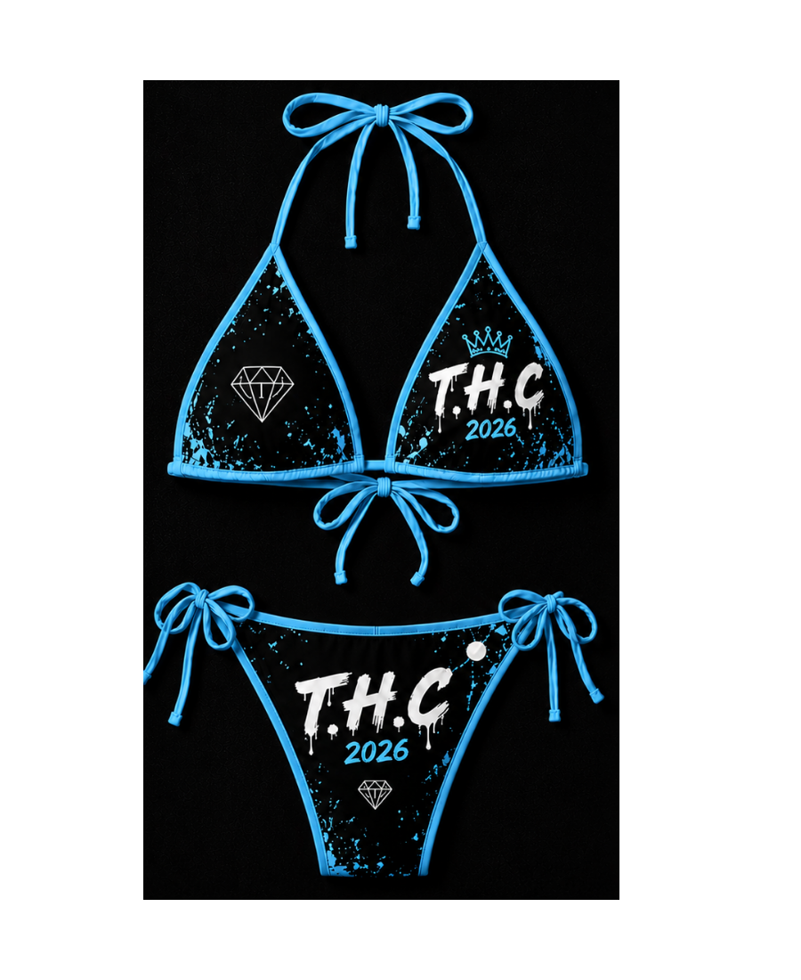 🩵 T.H.C “Sky Diamond” Luxury Bikini Set – Limited Edition 2026 💎