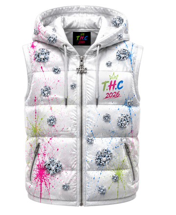 T.H.C 2026 “Diamond Edition” Detachable Hooded Puffer Vest (Bright White)💎🔥