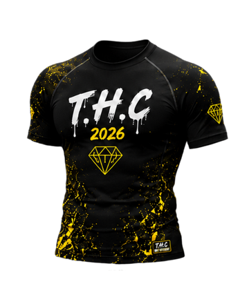 T.H.C Gold Teal Storm Performance Compression Shirt
