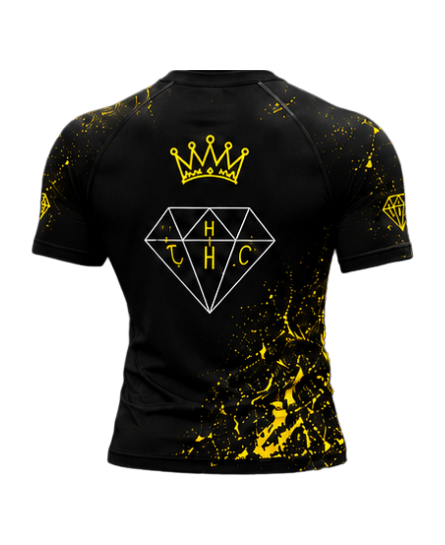 T.H.C Gold Teal Storm Performance Compression Shirt