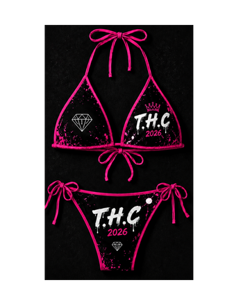 🩷 T.H.C “Pink Ice Diamond” Luxury Bikini Set – Limited Edition 2026 💎