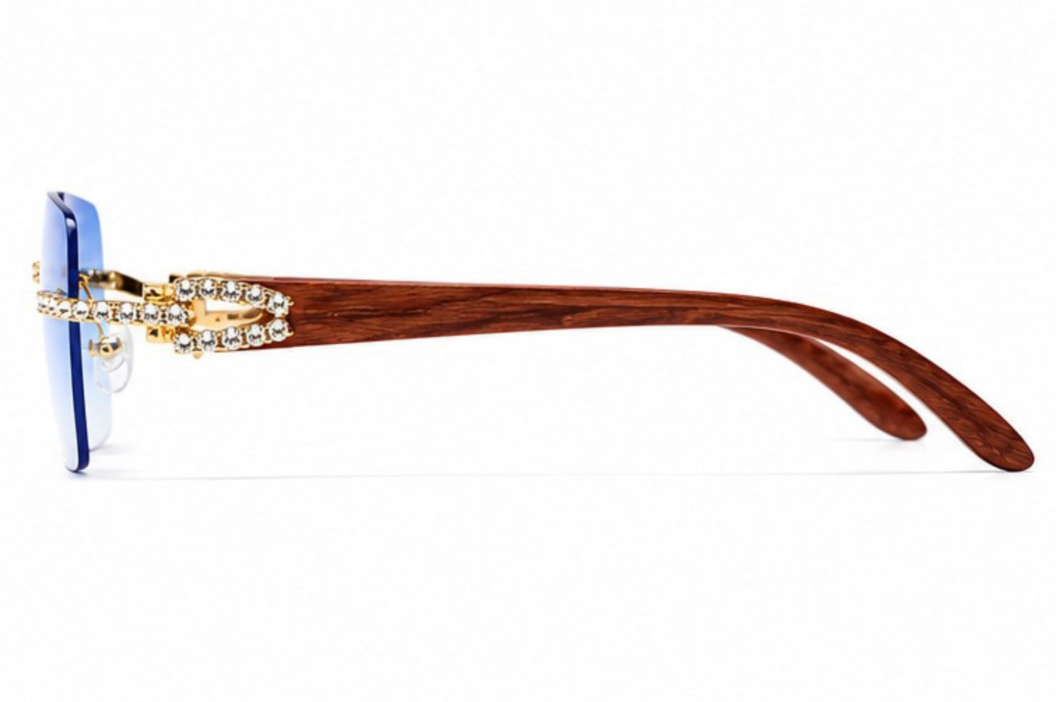 Blue Gradient Diamond Sunglasses | UV400 Designer Eyewear
