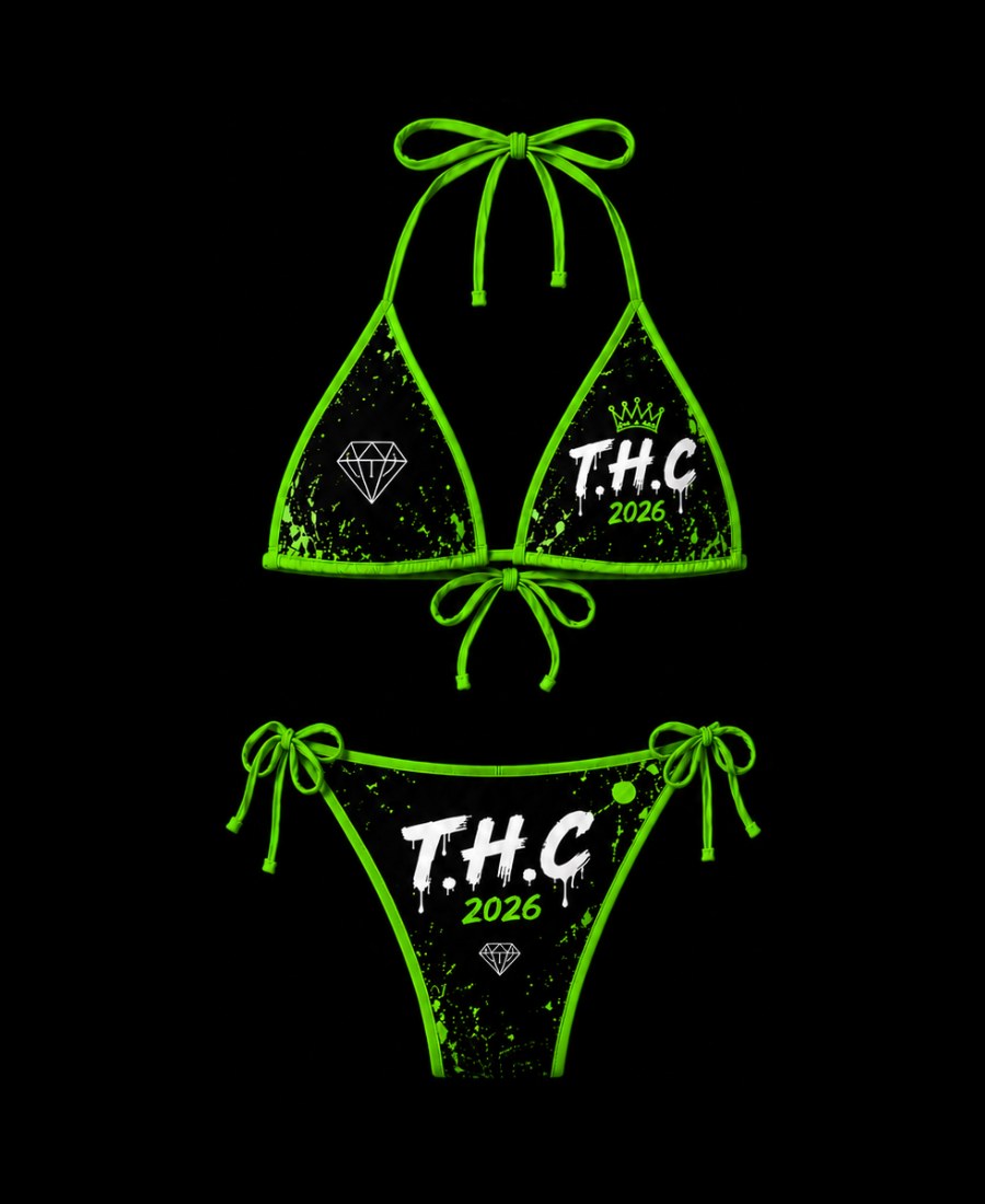 🟢 T.H.C “Emerald Diamond” Luxury Bikini Set – Limited Edition 2026 💎